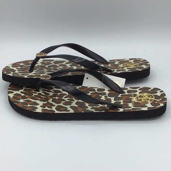 Tory Burch Leopard Print Flip Flops - Picture 3 of 4